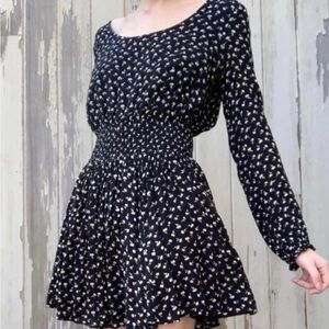 Kimchi Blue Black and White Fit and Flare Dress